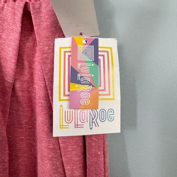 LuLaRoe Madison Marled Salmon Pleated Skirt with Pockets Women's Size XS - Picture 9 of 12